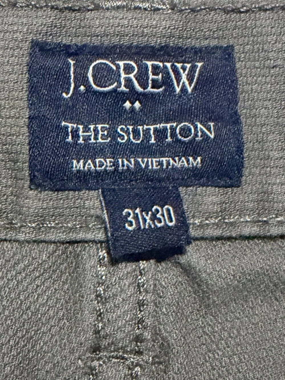 J.Crew Sutton Jeans Men’s 31×30 Gray Cotton Slim Straight